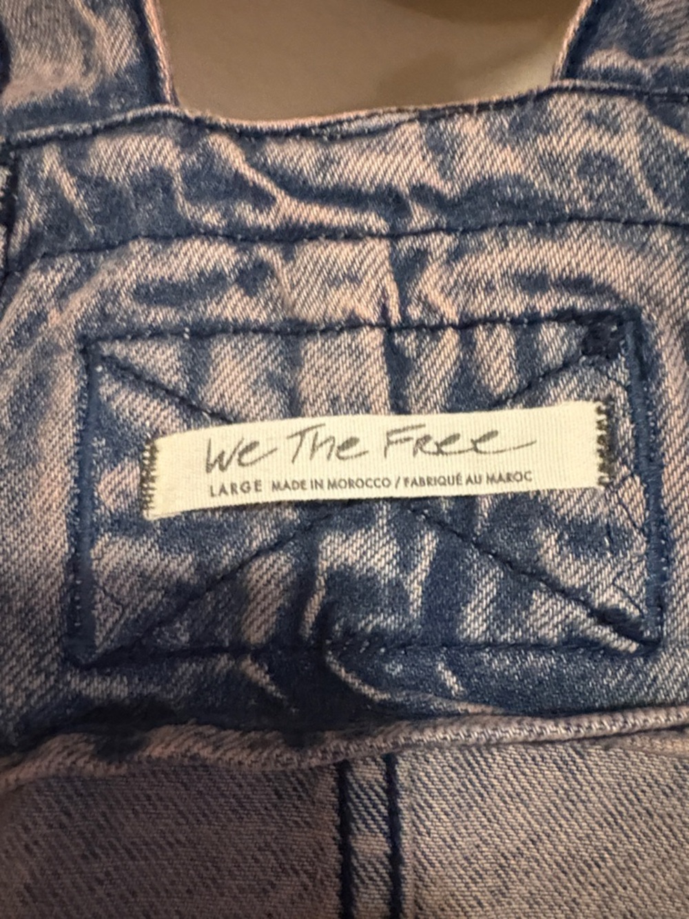 Free People Pink Dreams Wash Denim Overall Dress - Picture 4 of 6